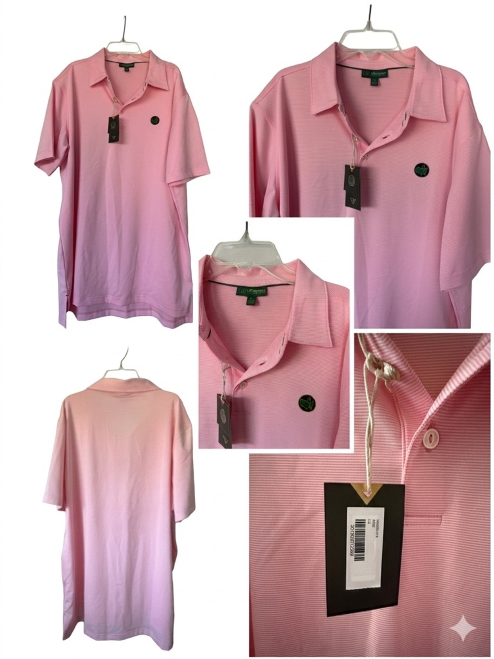 Berckman's Place Masters Men's Pink Polo NWT